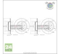 Kit 2x dischi freno Maxgear Posteriore per CHEVROLET CRUZE TRAX AVEO OPEL MOKKA