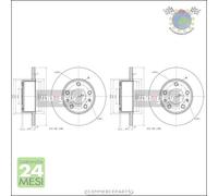 Kit 2x dischi freno Maxgear Posteriore per IVECO DAILY III #sh