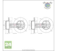 Kit 2x dischi freno Maxgear Posteriore per IVECO DAILY III #sh