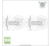 Kit 2x dischi freno Maxgear Posteriore per MAZDA 5