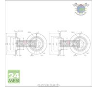 Kit 2x dischi freno Maxgear Posteriore per MERCEDES CLASSE GLK 350 320 300 280