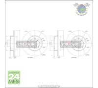 Kit 2x dischi freno Maxgear Posteriore per ROVER 45
