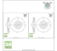 Kit 2x dischi freno Metelli Anteriore per AUDI A3 A1 SEAT TOLEDO IV II IBIZA II