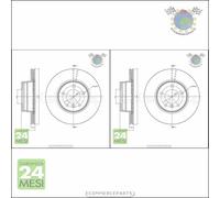 Kit 2x dischi freno Metelli Anteriore per BMW 5 E61 525 523 520 E60