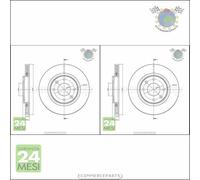 Kit 2x dischi freno Metelli Anteriore per CITROEN C-ELYSEE BERLINGO XSARA C3 II