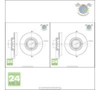 Kit 2x dischi freno Metelli Anteriore per DAIHATSU CUORE