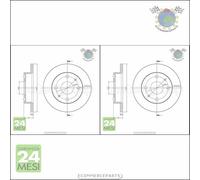 Kit 2x dischi freno Metelli Anteriore per DAIHATSU TREVIS CUORE