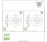 Kit 2x dischi freno Metelli Anteriore per DAIHATSU TREVIS SIRION CUORE MOVE YRV