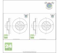 Kit 2x dischi freno Metelli Anteriore per FIAT CINQUECENTO SEICENTO TEMPRA PUNT