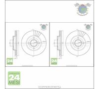 Kit 2x dischi freno Metelli Anteriore per FORD COURIER STREET FUSION FIESTA FOC