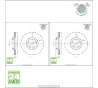 Kit 2x dischi freno Metelli Anteriore per FORD TRANSIT #se