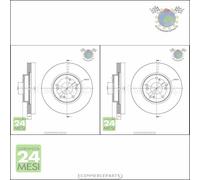 Kit 2x dischi freno Metelli Anteriore per HONDA CIVIC VIII FR-V