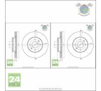 Kit 2x dischi freno Metelli Anteriore per HYUNDAI ACCENT i20 KIA RIO