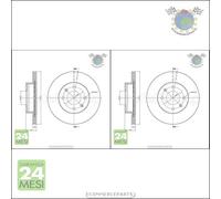 Kit 2x dischi freno Metelli Anteriore per HYUNDAI i10 KIA PICANTO