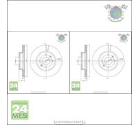 Kit 2x dischi freno Metelli Anteriore per HYUNDAI i20