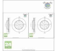Kit 2x dischi freno Metelli Anteriore per HYUNDAI SANTAMO KIA JOICE MITSUBIS #rm