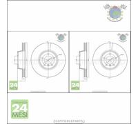 Kit 2x dischi freno Metelli Anteriore per LAND ROVER RANGE III