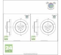 Kit 2x dischi freno Metelli Anteriore per LEXUS IS