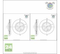 Kit 2x dischi freno Metelli Anteriore per MERCEDES CLASSE A 190
