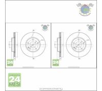 Kit 2x dischi freno Metelli Anteriore per MERCEDES CLASSE B 180 170 160 150 A 2