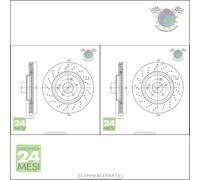 Kit 2x dischi freno Metelli Anteriore per MERCEDES 320 280 270 240 230