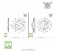 Kit 2x dischi freno Metelli Anteriore per MERCEDES CLASSE C 350 320 55 32 30 SL