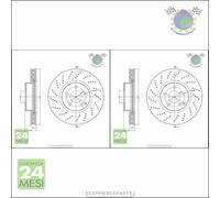 Kit 2x dischi freno Metelli Anteriore per MERCEDES CLASSE E 500 400 350 320 300