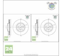Kit 2x dischi freno Metelli Anteriore per MERCEDES CLASSE R 350 320 300 280 M M
