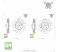 Kit 2x dischi freno Metelli Anteriore per MERCEDES CLASSE S 500 430 E 350 320 2