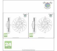Kit 2x dischi freno Metelli Anteriore per MERCEDES CLS 400 350 250 220