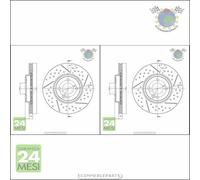Kit 2x dischi freno Metelli Anteriore per MINI #ui