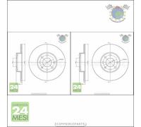 Kit 2x dischi freno Metelli Anteriore per OPEL ASTRA G