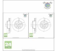 Kit 2x dischi freno Metelli Anteriore per OPEL OMEGA A