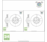 Kit 2x dischi freno Metelli Anteriore per RENAULT LAGUNA