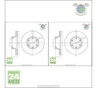 Kit 2x dischi freno Metelli Anteriore per RENAULT MASTER