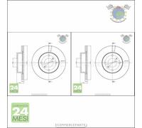 Kit 2x dischi freno Metelli Anteriore per SUZUKI WAGON ALTO