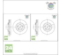 Kit 2x dischi freno Metelli Anteriore per TOYOTA HIACE #tj