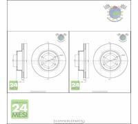 Kit 2x dischi freno Metelli Anteriore per TOYOTA LAND CRUISER 4