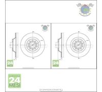 Kit 2x dischi freno Metelli Posteriore per AUDI A6 #r7