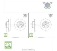 Kit 2x dischi freno Metelli Posteriore per AUDI Q2 SEAT ATECA LEON SKODA OCTAVI