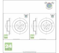 Kit 2x dischi freno Metelli Posteriore per CHEVROLET IMPALA TRANS ALERO OPEL SI