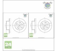 Kit 2x dischi freno Metelli Posteriore per HONDA ACCORD VI #tz