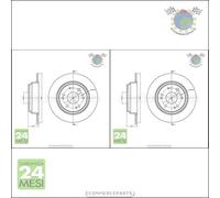 Kit 2x dischi freno Metelli Posteriore per HONDA ACCORD VII #uj