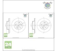 Kit 2x dischi freno Metelli Posteriore per HONDA ACCORD VIII IX