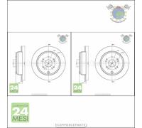 Kit 2x dischi freno Metelli Posteriore per HONDA CR-V II #tr