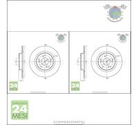 Kit 2x dischi freno Metelli Posteriore per HONDA S2000