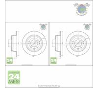 Kit 2x dischi freno Metelli Posteriore per HYUNDAI ix35 i30 KIA SPORTAGE CEE'D