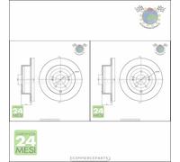 Kit 2x dischi freno Metelli Posteriore per HYUNDAI SANTA FE
