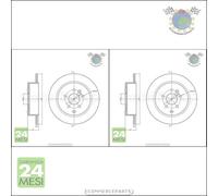 Kit 2x dischi freno Metelli Posteriore per LAND ROVER FREELANDER