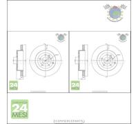 Kit 2x dischi freno Metelli Posteriore per LAND ROVER FREELANDER #t2